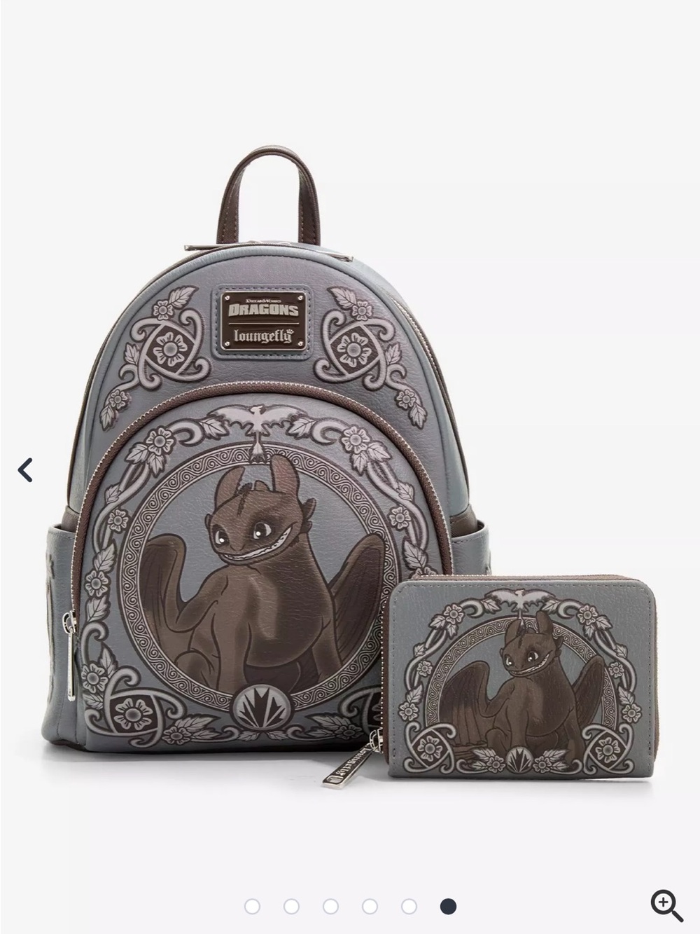 Loungefly DreamWorks How To Train Your Dragon Toothless Portrait Set